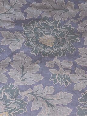 🐭  Pottery Barn Pastel floral linen blend F/Q duvet cover